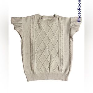 Flutter Cap Sleeve Sweater NWOT Size Small